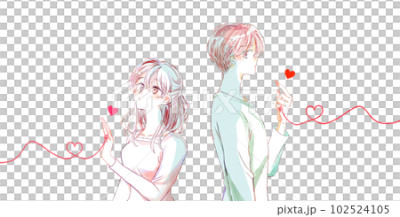 A lonely man and woman who tied the red thread of fate A lonely man and woman who tied the red thread of fate 102524105
