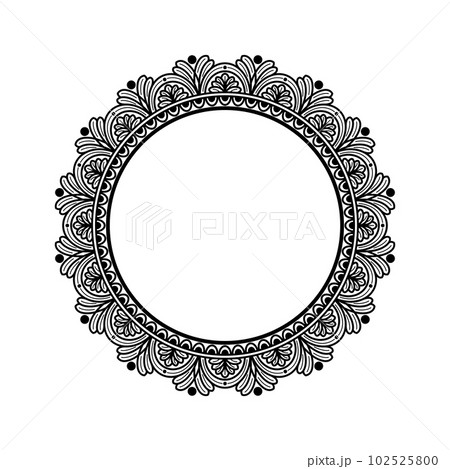 Circular pattern in the form of a mandala 102525800