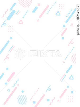 かわいいパターンのフーレム背景素材 かわいいパターンのフーレム背景素材 102526979