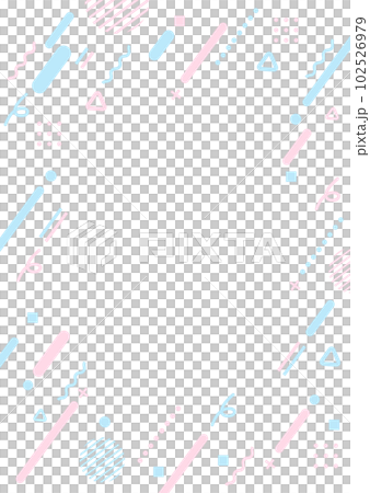 かわいいパターンのフーレム背景素材 かわいいパターンのフーレム背景素材 102526979