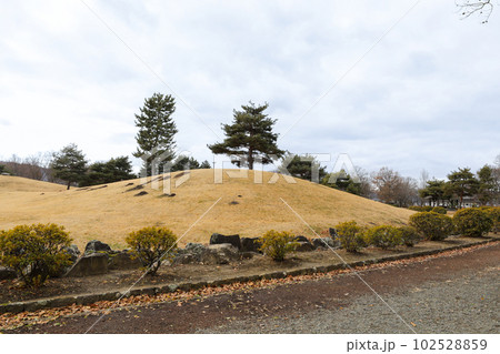 長野県　長野市　冬　川中島古戦場史跡公園 102528859