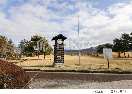 長野県　長野市　冬　川中島古戦場史跡公園 102529773