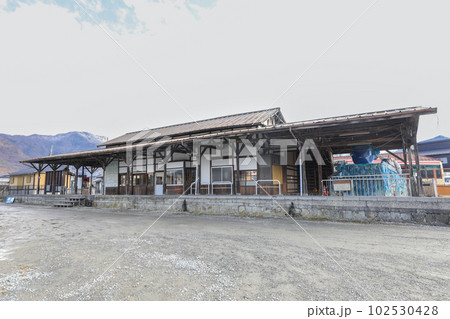 長野県 長野市 冬 旧松代駅 長野県 長野市 冬 旧松代駅 102530428