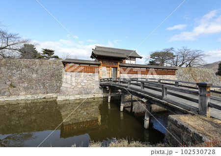長野県 長野市 冬 松代城 長野県 長野市 冬 松代城 102530728