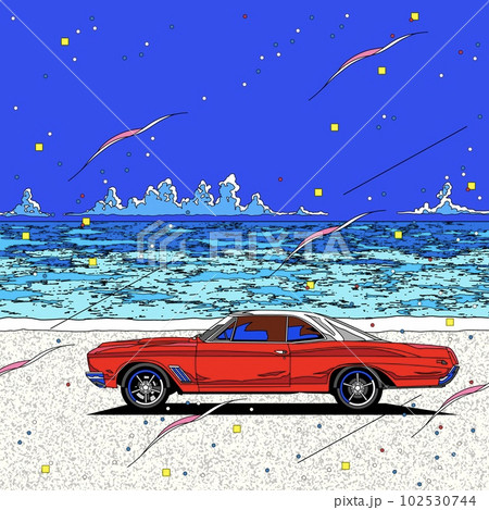 シティポップのイラスト シティポップのイラスト 102530744