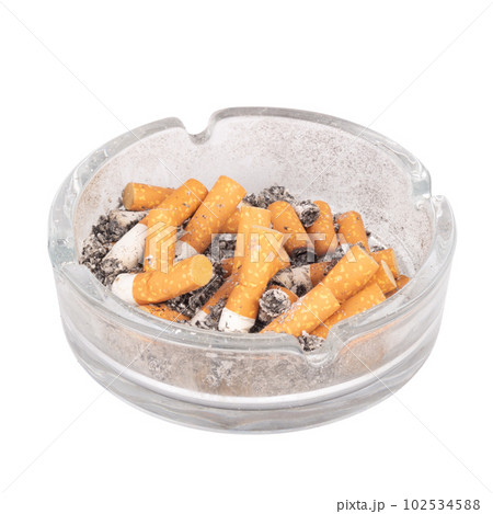 ashtray cigarette isolated on white background ashtray cigarette isolated on white background 102534588
