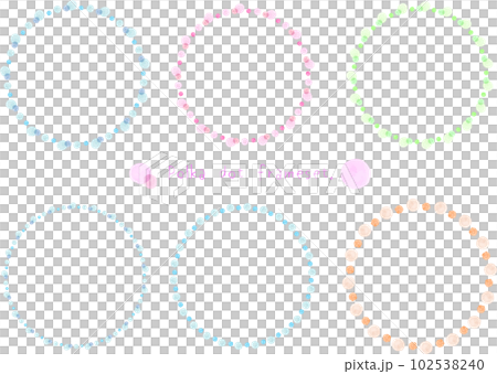 Watercolor polka dot frame set Watercolor polka dot frame set 102538240