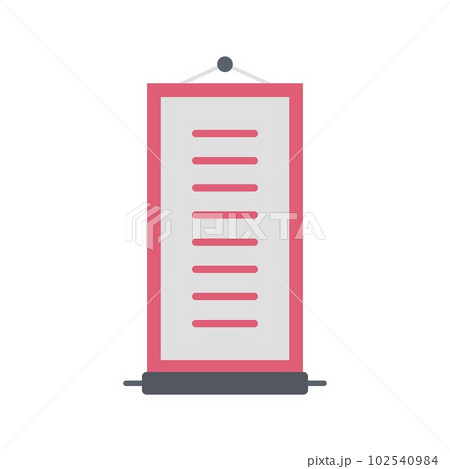 Scroll icon vector image. Suitable for mobile apps, web apps and print media. Scroll icon vector image. Suitable for mobile apps, web apps and print media. 102540984