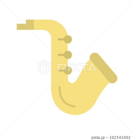 Saxophone icon vector image. Suitable for mobile apps, web apps and print media. Saxophone icon vector image. Suitable for mobile apps, web apps and print media. 102541002