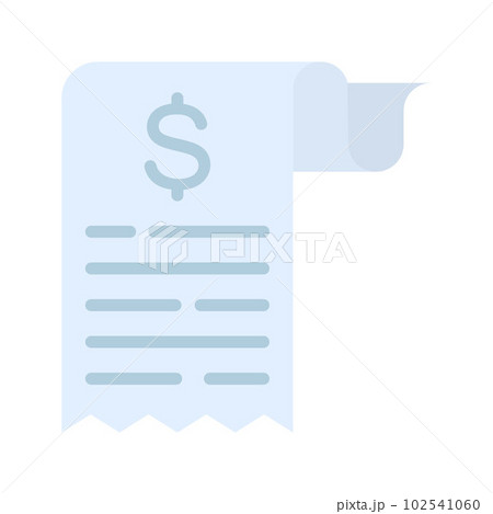 Receipt icon vector image. Suitable for mobile apps, web apps and print media. Receipt icon vector image. Suitable for mobile apps, web apps and print media. 102541060
