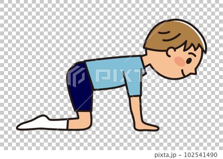 Boys playing trampolines _ four crawls 102541490