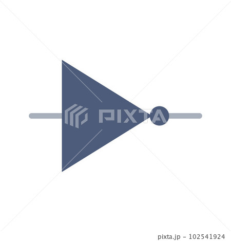 NOT Gate icon vector image. Suitable for mobile apps, web apps and print media. NOT Gate icon vector image. Suitable for mobile apps, web apps and print media. 102541924