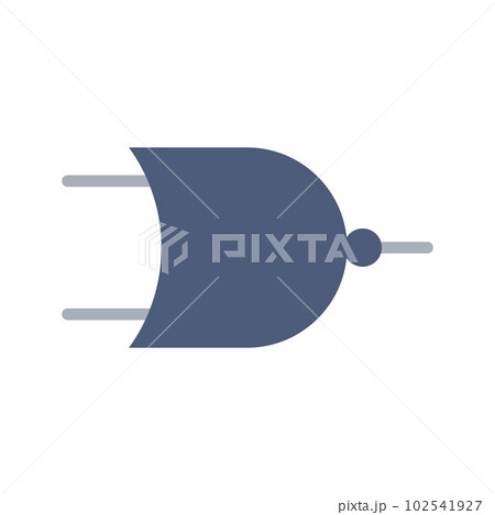 NOR Gate icon vector image. Suitable for mobile apps, web apps and print media. NOR Gate icon vector image. Suitable for mobile apps, web apps and print media. 102541927