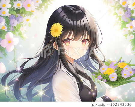 かわいい女の子のイラスト, アニメ, 漫画, 日本, キュート, 萌え, 女性, カワイイ, イラス 102543336