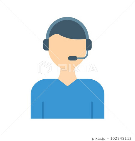 Commentator icon vector image. Suitable for mobile apps, web apps and print media. 102545112