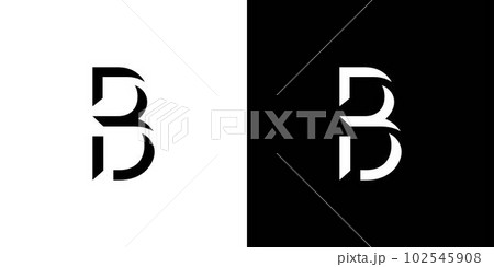 Modern and unique  letter B initials logo design 102545908