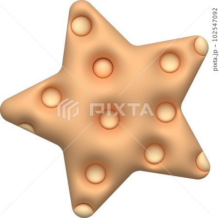illustration 3d starfish in summer for design illustration 3d starfish in summer for design 102547092
