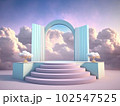 幻想的な3D風イラスト背景素材 102547525