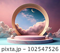 幻想的な3D風イラスト背景素材 102547526