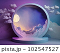 幻想的な3D風イラスト背景素材 102547527