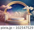 幻想的な3D風イラスト背景素材 102547529