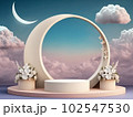 幻想的な3D風イラスト背景素材 102547530
