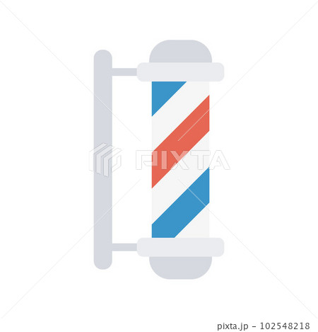 Barber Pole icon vector image. Suitable for mobile apps, web apps and print media. Barber Pole icon vector image. Suitable for mobile apps, web apps and print media. 102548218