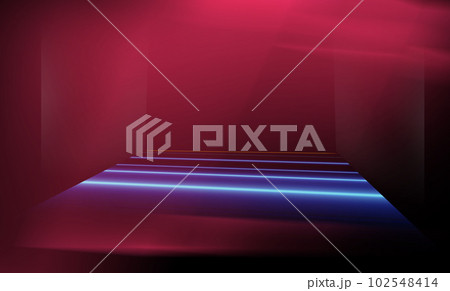 Abstract design with neon light in red theme background concept series  102548414