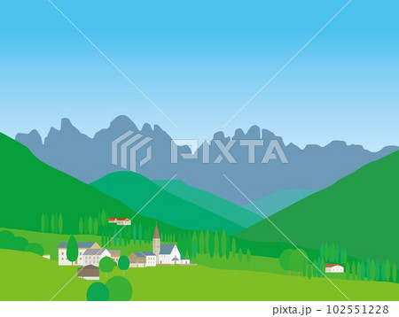 サンタ・マッダレーナ santa maddalena ドロミーティ dolomiti 春 サンタ・マッダレーナ santa maddalena ドロミーティ dolomiti 春 102551228