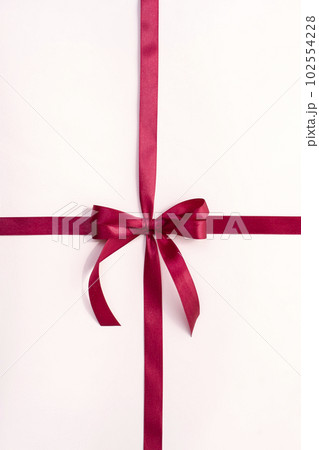Bow ribbon knot and copy space Bow ribbon knot and copy space 102554228