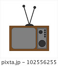 An analog television set from the end of the 20th century. 102556255