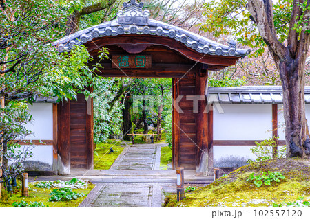 京都、高台寺圓徳院の唐門 102557120