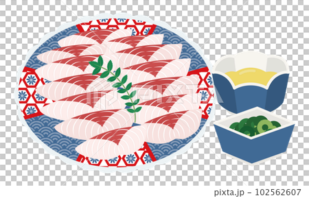 鯉のあらいのイラスト 102562607