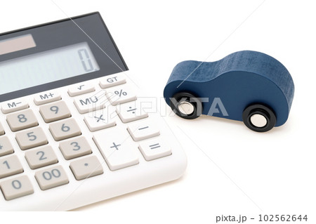 車と電卓 車と電卓 102562644