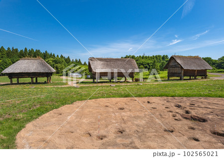 青森 三内丸山遺跡 縄文のムラの風景 102565021