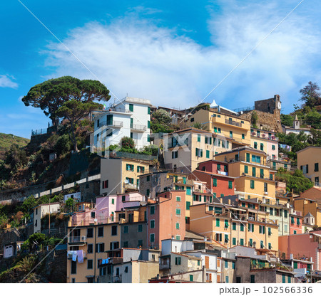 Manarola from ship, Cinque Terre Manarola from ship, Cinque Terre 102566336