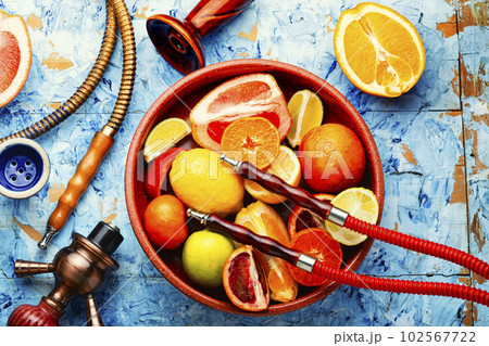 Fruit fresh flavor hookah or shisha. 102567722