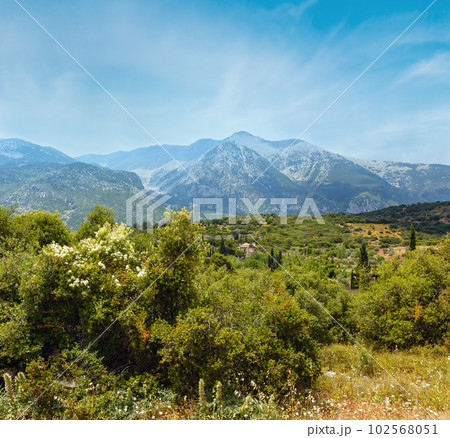 Summer mountain landscape (Greece) 102568051