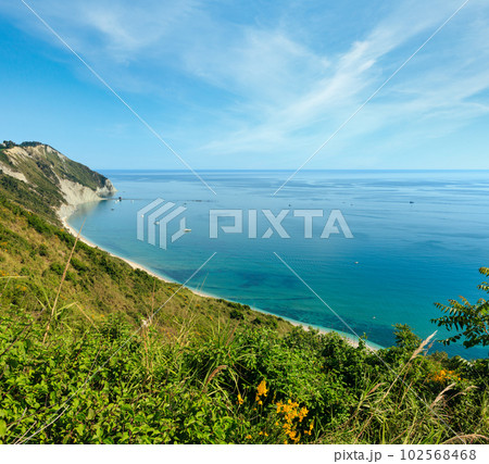 Summer Adriatic sea Mezzavalle beach 102568468