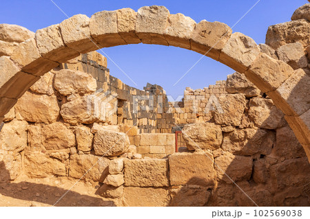 Qasr Al Hallabat desert castle, Jordan 102569038
