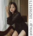若い女性のアンティークな雰囲気のポートレート 102569173