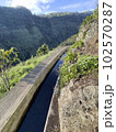 Wonderful hiking trail along levada on Madeira Island, 102570287
