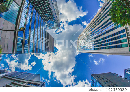 東京都港区の高層ビル群 東京都港区の高層ビル群 102570329
