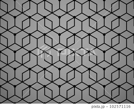 The geometric pattern with lines. Seamless vector background. Black and gray texture. Graphic modern pattern. Simple lattice graphic design 102571116