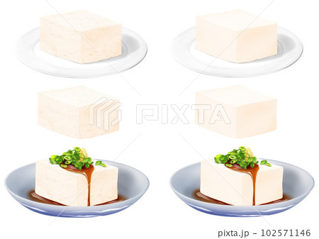 冷奴 豆腐 絹ごし豆腐 木綿豆腐 和食 102571146