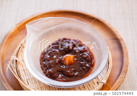 冷たい栗ぜんざい 102574445