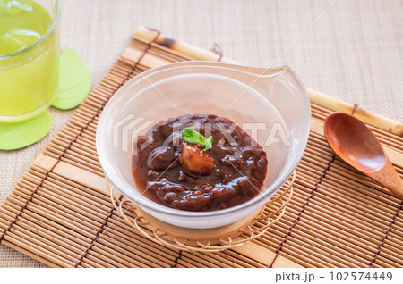 冷たい栗ぜんざい 102574449