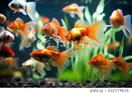 Tropical sea underwater fishes on coral reef. Aquarium oceanarium wildlife colorful marine panorama landscape nature snorkeling diving Tropical sea underwater fishes on coral reef. Aquarium oceanarium wildlife colorful marine panorama landscape nature snorkeling diving 102574626