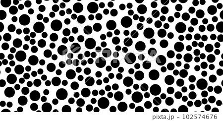 Poka dot black and white noise seamless pattern. Abstract graphic vector background 102574676