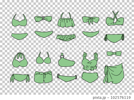 綠色比基尼插圖集 綠色比基尼插圖集 102576119